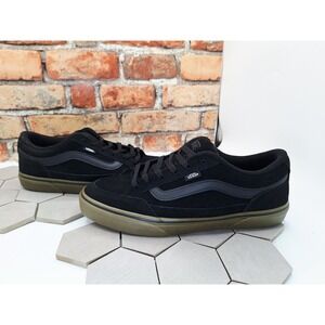 Vans Men's Bearcat Black Dark Gum Suede Skate Shoes Sz 9 Chunky Old Skool Knu